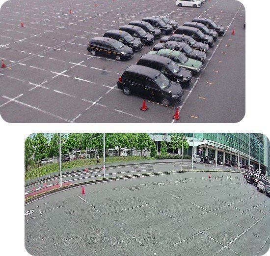 羽田空港タクシー乗り場待機状況